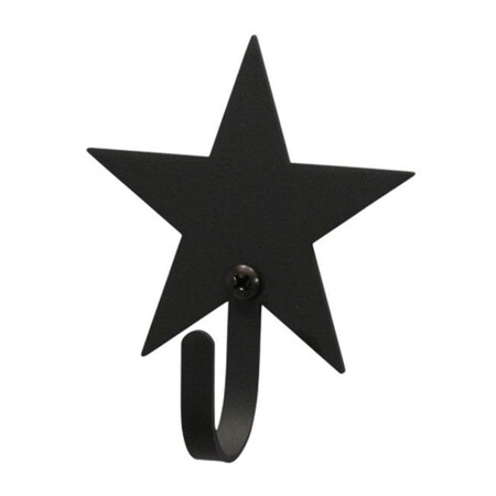 Village Wrought Iron Village Wrought Iron WH-45-XS Star Wall Hook Extra Small - Black WH-45-XS